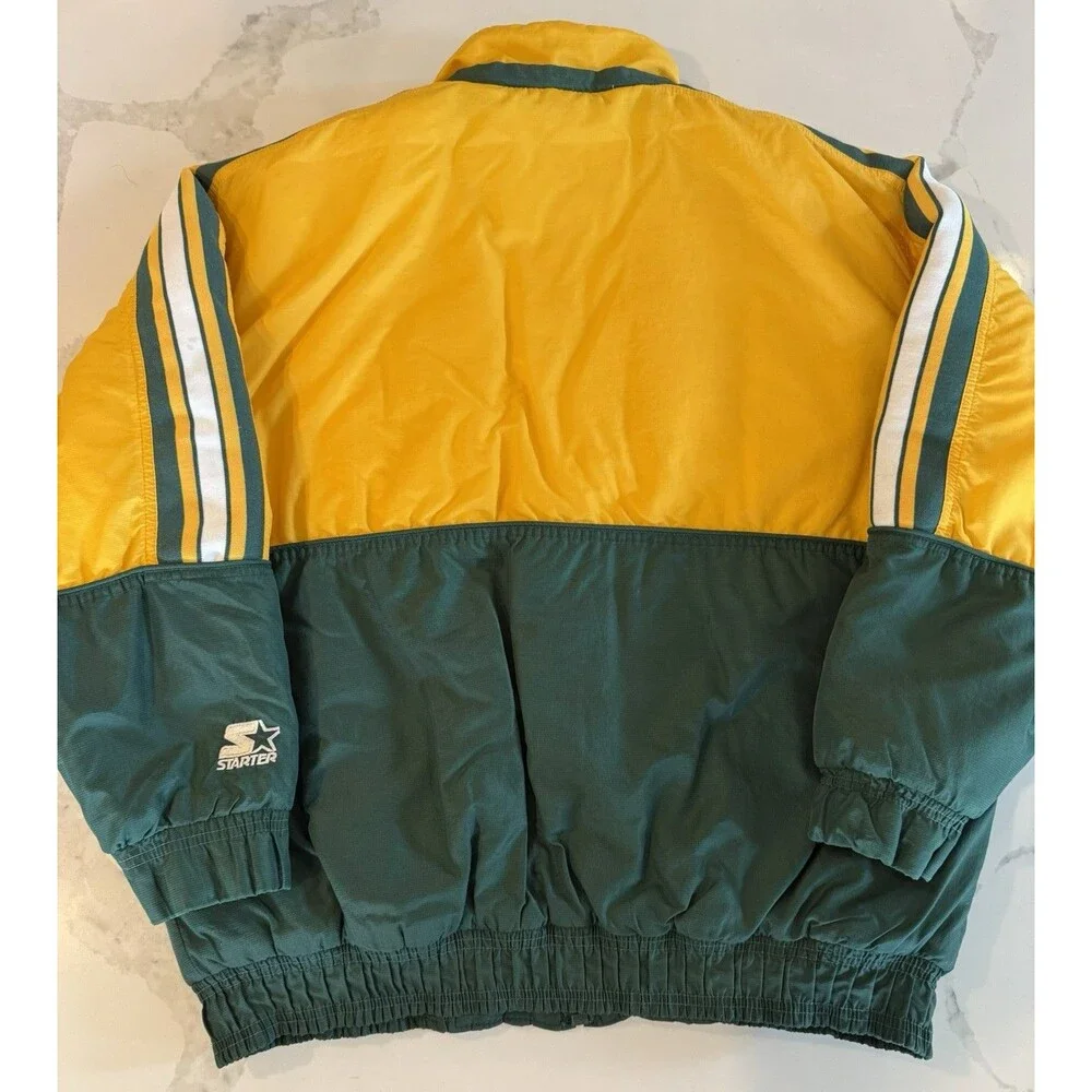 Vintage 90'S Game Day Green bay Packers NFL Puffer Jacket Size M